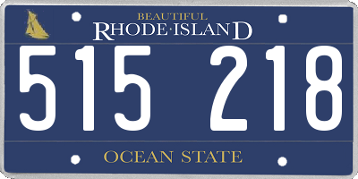 RI license plate 515218
