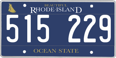 RI license plate 515229