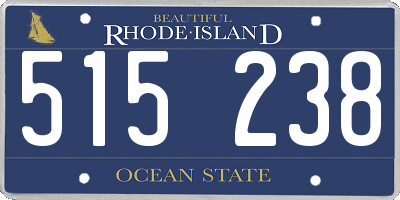 RI license plate 515238