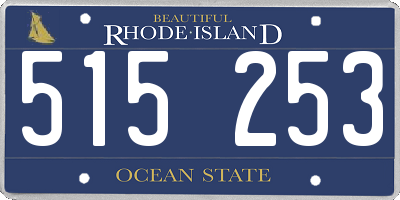 RI license plate 515253