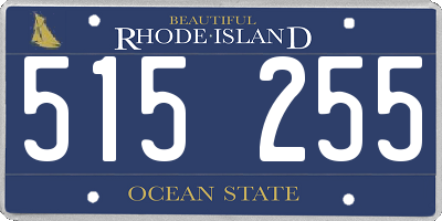 RI license plate 515255