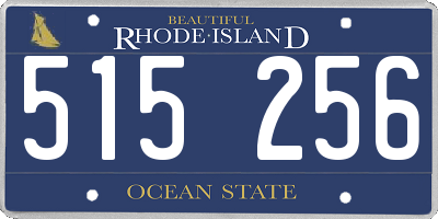 RI license plate 515256
