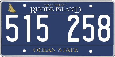 RI license plate 515258