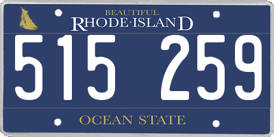 RI license plate 515259