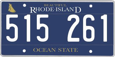 RI license plate 515261