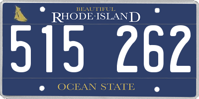 RI license plate 515262