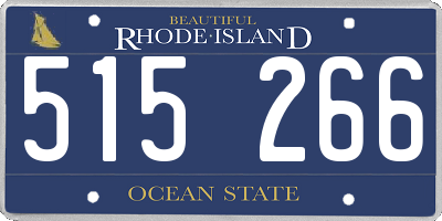 RI license plate 515266