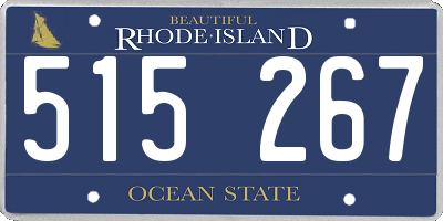 RI license plate 515267