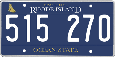 RI license plate 515270