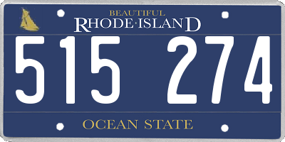 RI license plate 515274