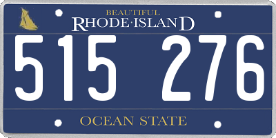 RI license plate 515276