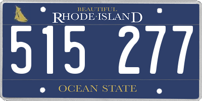 RI license plate 515277