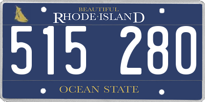 RI license plate 515280