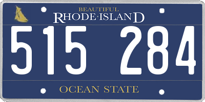 RI license plate 515284