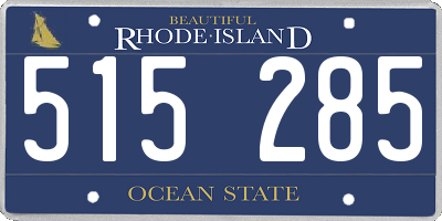 RI license plate 515285