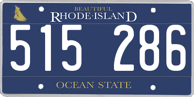 RI license plate 515286