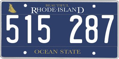RI license plate 515287