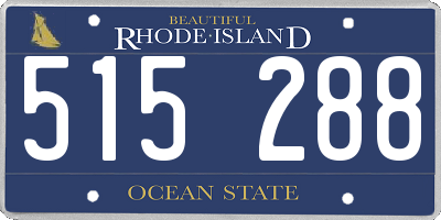RI license plate 515288