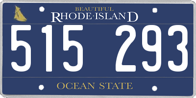RI license plate 515293