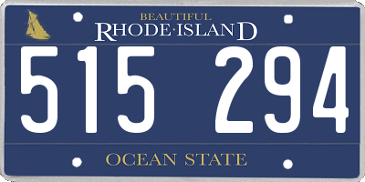 RI license plate 515294