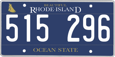RI license plate 515296