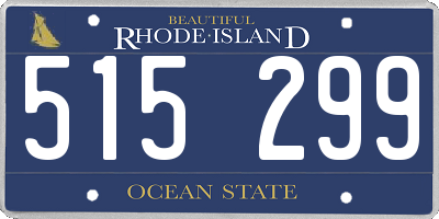 RI license plate 515299