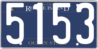 RI license plate 5153
