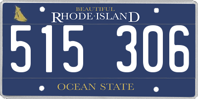 RI license plate 515306