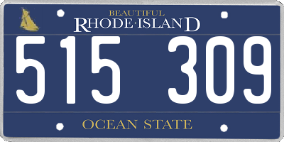 RI license plate 515309