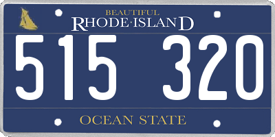 RI license plate 515320