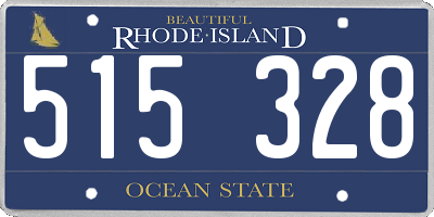 RI license plate 515328
