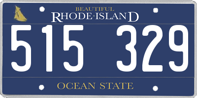 RI license plate 515329