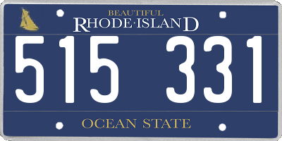 RI license plate 515331