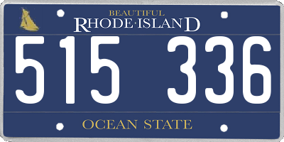 RI license plate 515336