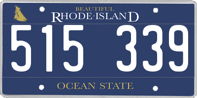 RI license plate 515339