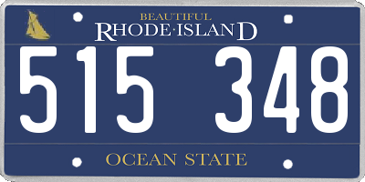 RI license plate 515348