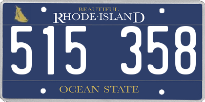 RI license plate 515358