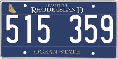 RI license plate 515359