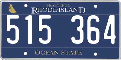 RI license plate 515364