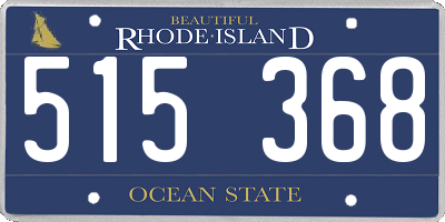 RI license plate 515368
