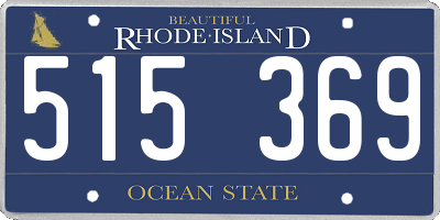 RI license plate 515369