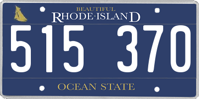 RI license plate 515370