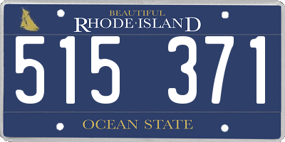 RI license plate 515371