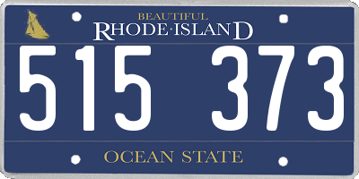 RI license plate 515373