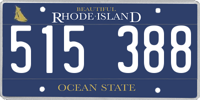 RI license plate 515388