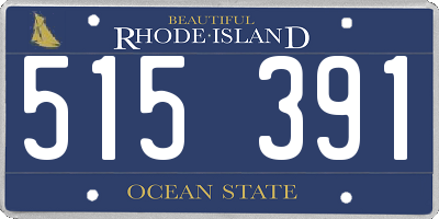 RI license plate 515391