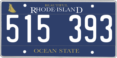 RI license plate 515393