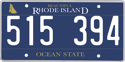 RI license plate 515394