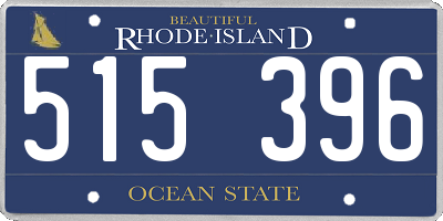 RI license plate 515396