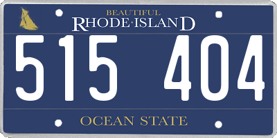 RI license plate 515404